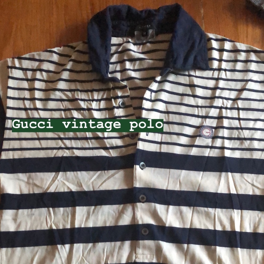 Gucci vintage polo shirt size medium